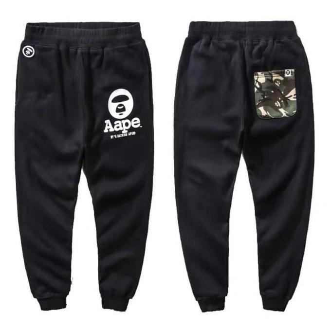 Y-Pocket Bape Aape Jogger Pants Army Pocket Celana Panjang Joger