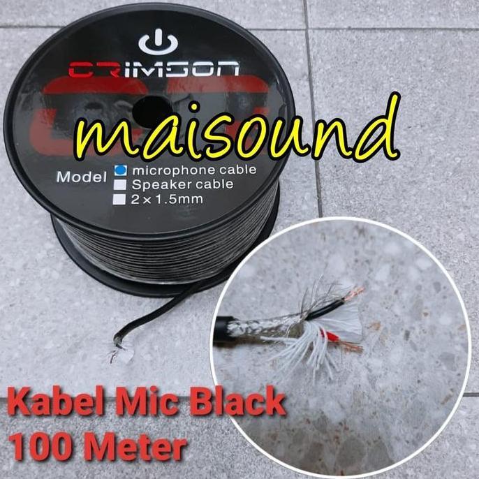 KABEL MIC CRIMSON HITAM 100 METER CABLE MICROPHONE CRIMSON ORIGINAL