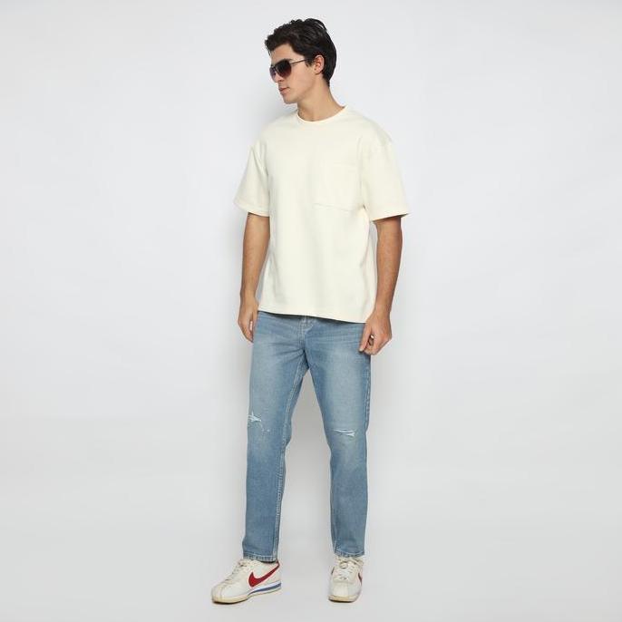 LARUSSO - Celana Panjang Jeans Denim Pria - Lht Blue