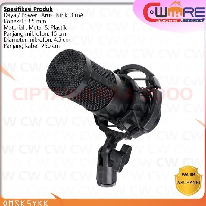 Mic Microphone Condenser Recording BM800 BM 800