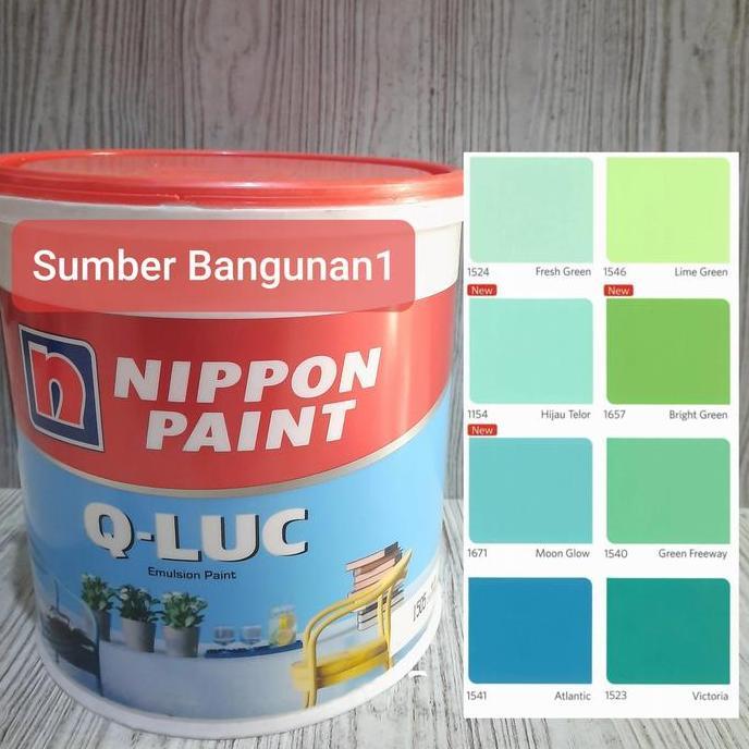 Wrnawrni- Cat Tembok Qluc Hijau Nippon Paint Dinding Rumah 4.5Kg