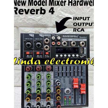 MIXER HARDWELL REVERB 4 REVERB4 4 CHANNEL ORIGINAL