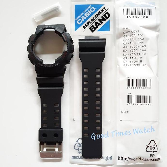 Paket Bezel Strap Ga-120-1A Ga 120 Fit Ga 100 Ga 110 Casio Original Murah