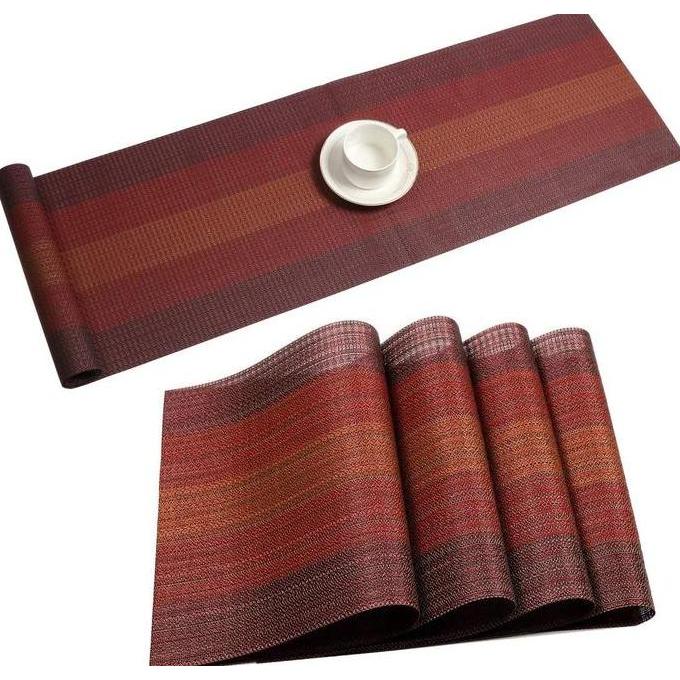 Taplak Meja Makan Panjang PVC / Table Runner