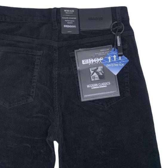 Celana Pria Corduroy Stretch ZEGOBOSS BLACK- Regular Fit (STANDAR) #Celanapriacorduroy #celanaboss #