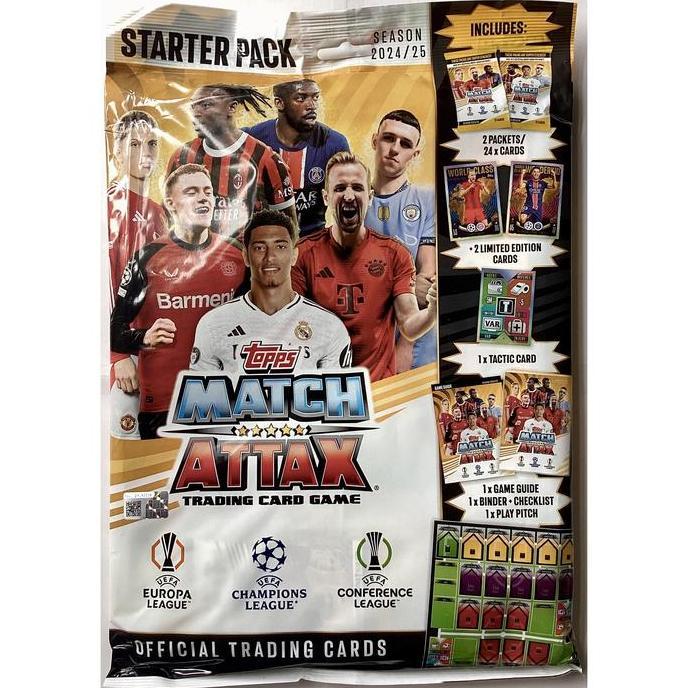 2024/2025 Topps Match Attax Trading Card Game Champions League 24/25 Starter Pack