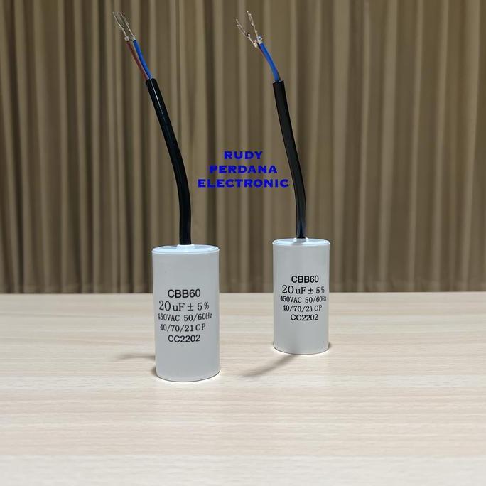 Autonix- Kapasitor Bulat Pompa Air 20Uf 450V 20 Uf 450 Volt Cbb60