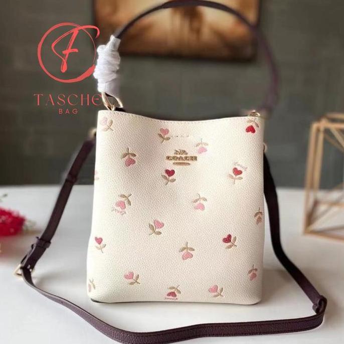 Tas WANITA 2811 SHOULDER bag Love Flower Town Bucket Bag Small