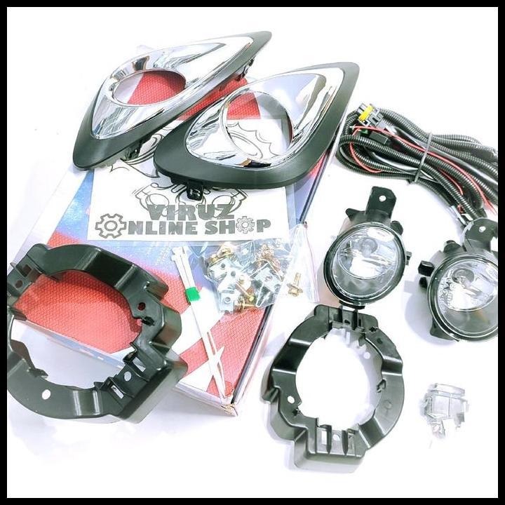 GRATIS ONGKIR LAMPU FOG LAMP FOGLAMP KABUT BEMPER BAWAH DEPAN NISSAN MARCH 2013 2014 2015 2016 2017 