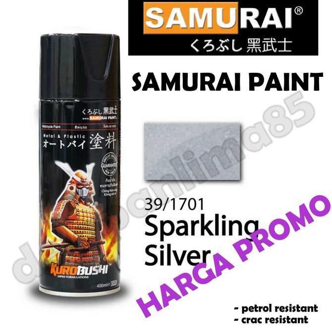 Wrnawrni- Samurai Paint 1701 Sparkling Silver/Metalik Silver Cat Semprot/Pylox