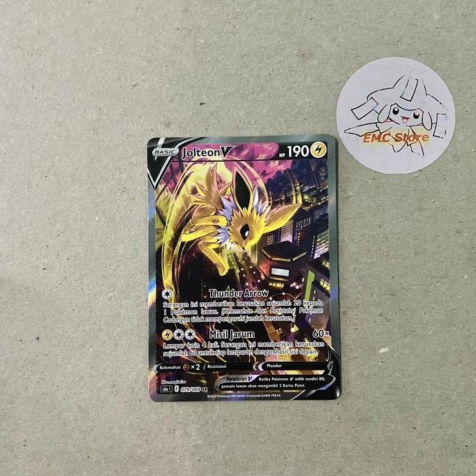 Ready Pokemon TCG Indonesia - Jolteon V SR AA (Alternate Art)