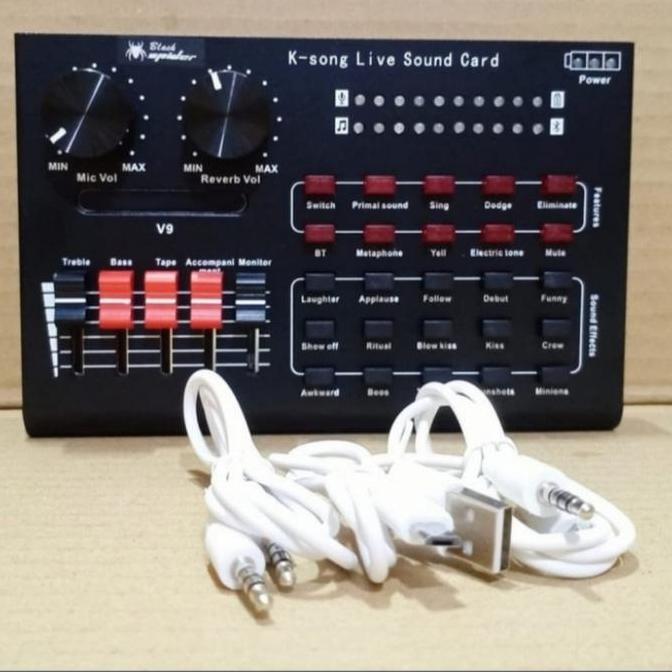 sound card blackspider v9 / soundcard blackspider sc 9 original