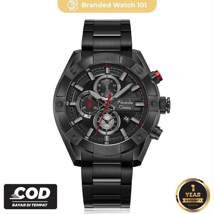 Jam Tangan Pria Alexandre Christie AC 6604 / AC6604 / 6604 Garansi Resmi 1 Tahun Stainless
