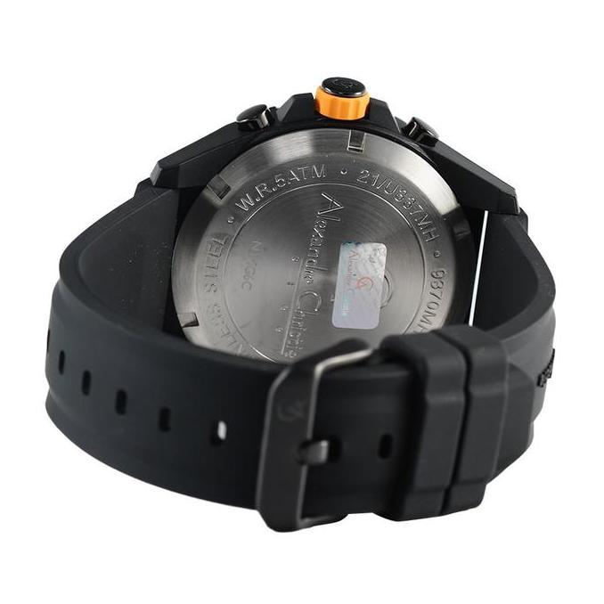 Jam Tangan Pria AC Alexandre Christie 9370 Orinal - Black Yellow