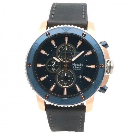 Alexandre Christie AC-6509 Rosegold Blue