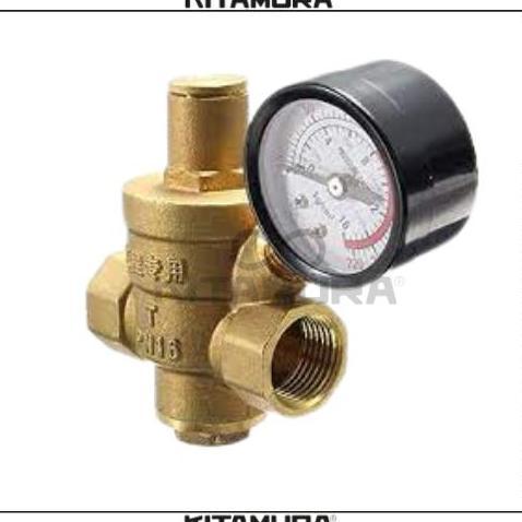 PRV 1/2" Pressure Reducing Valve Kuningan / Brass Drat 1/2" inch DN15