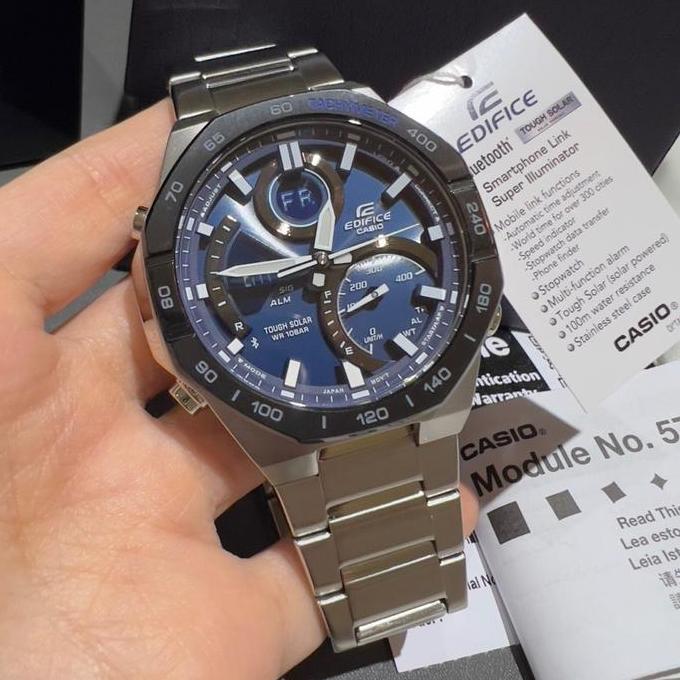 Casio EDIFICE ECB-950DB-2ADF Jam Tangan Pria Bluetooth ECB-950DB-2A ECB950DB