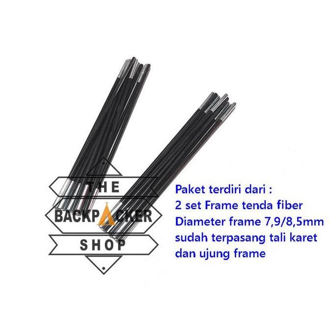 Paket Frame Tenda Fiber Kapasitas Tenda Kemping 2P