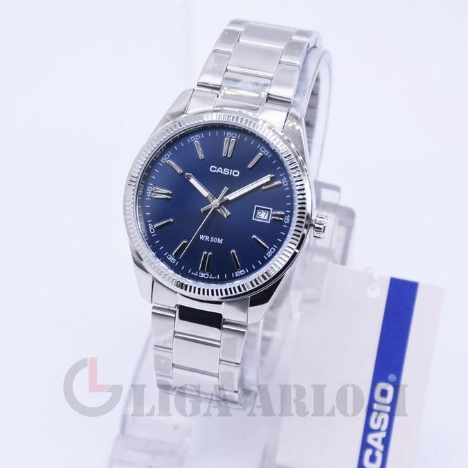 CASIO MTP-1302PD-2AVEF Jam Tangan Pria  MTP-1302PD-2A MTP1302D Biru