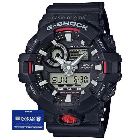 Jam Tangan CASIO G-SHOCK GA 700 GA-700 GA-700 GA-700-1B ORINAL RESMI