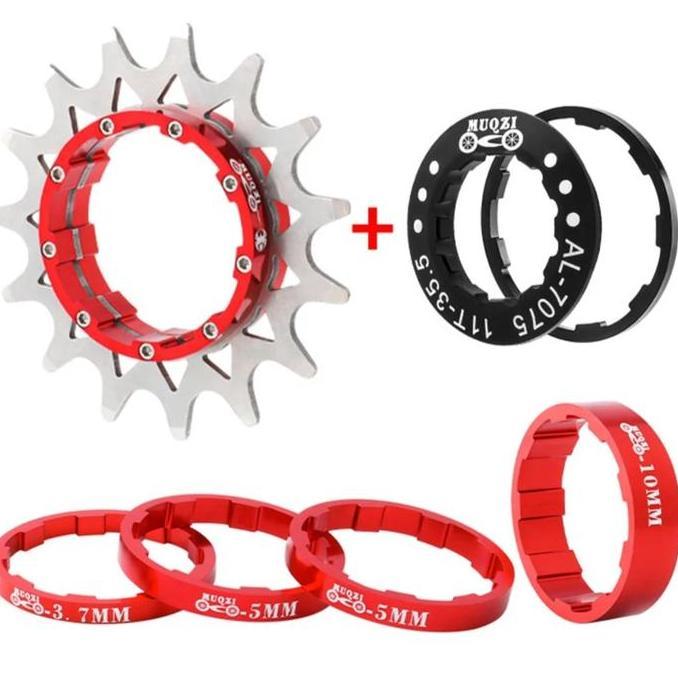 Muqzi Cog Single Speed Adaptor Gear Single Speed Sepeda Bmx Fixie Mtb