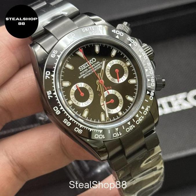 Seiko Daytona Black Red VK63 Chronograph Limited