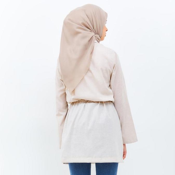Flamoush Furqan Ecru Tunic Wanita