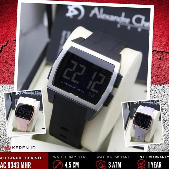 Jam Tangan Alexandre Christie AC9343 AC 9343 Dital Orinal