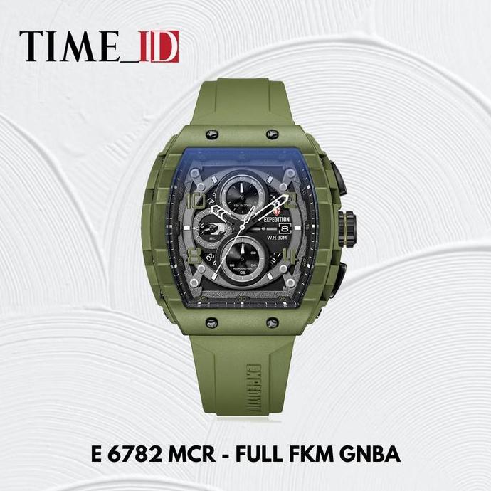 Jam Tangan Expedition E 6782 MCR - FULL FKM GREEN BLACK Pria