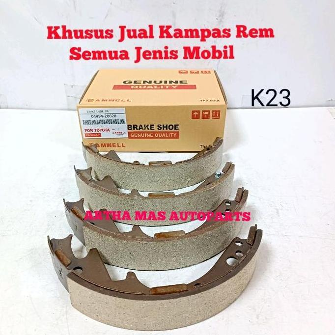 TERMURAH - KAMPAS REM BELAKANG KIJANG 3K 4K KF20 KIJANG KOTAK DOYOK BRAKE SHOE KIJANG 3K KOTAK
