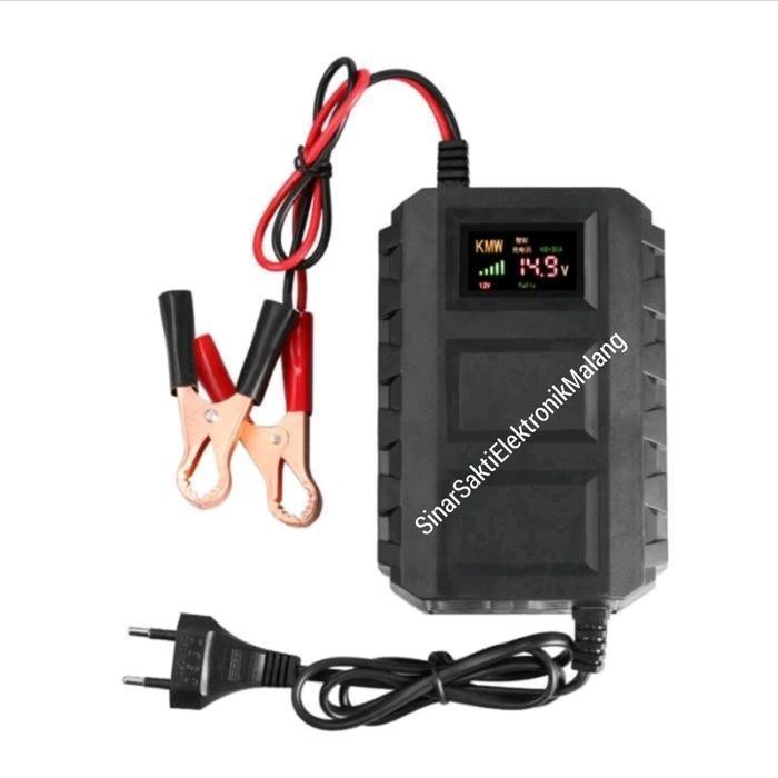 Charger Aki Cas Motor Mobil 20 Ampere 20A 12V Alat Casan Truk Digital Original Dan Terpercaya