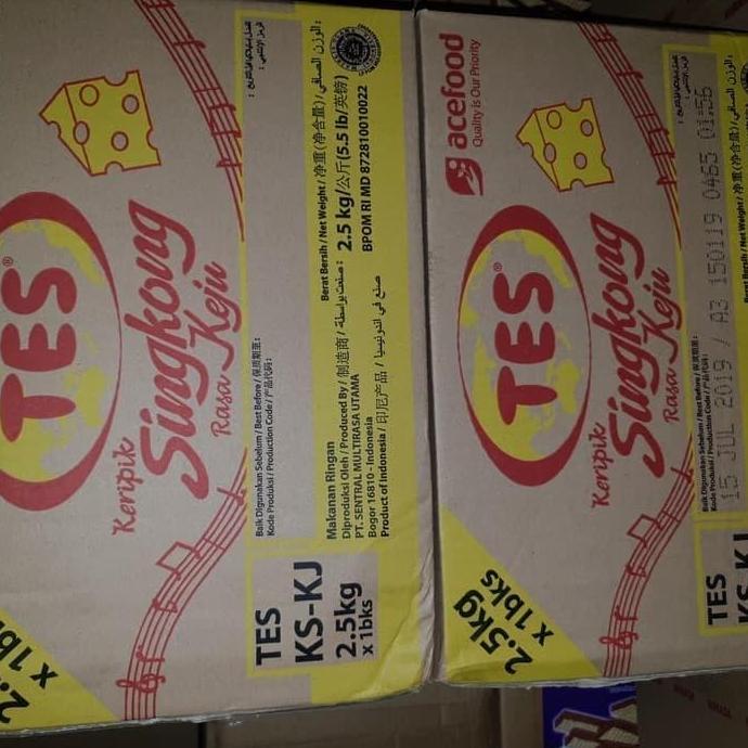 Keripik Singkong Keju Tes 2.5kg Dus | Camilan Enak dan Renyah