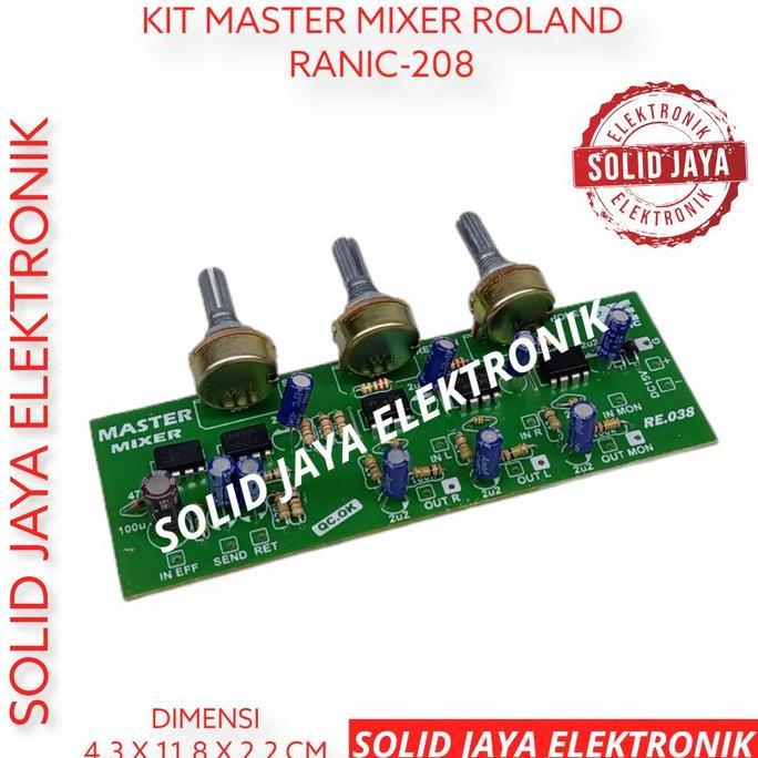 KIT MASTER ROLAND MASTER MIXER ROLAND SEND RETURN PHONES RANIC 208