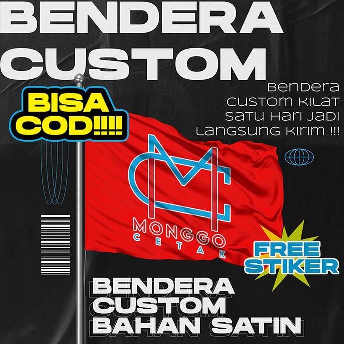 NEW BENDERA CUSTOM SATIN | SATIN FLAG | BAHAN SATIN KAIN BEST