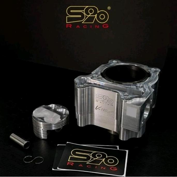 BLOK BILLET CNC S90 V-PRO 65,68,70,72,75,78,82 JUPITER MX,VIXION,R15,MX KING. ORIGINAL DAN TERPERCAY
