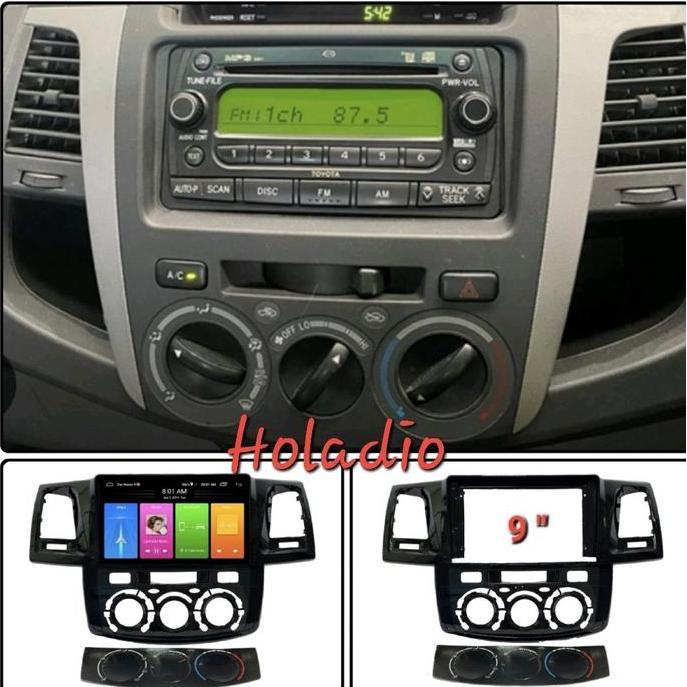 FRAME HEAD UNIT ANDROID 9 INCH FORTUNER / HILUX 2005-2015