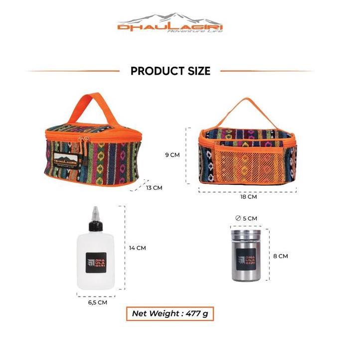 Dhaulagiri Kotak Bumbu Set Camping Seasoning Box Set Traveling Box Bumbu Masak