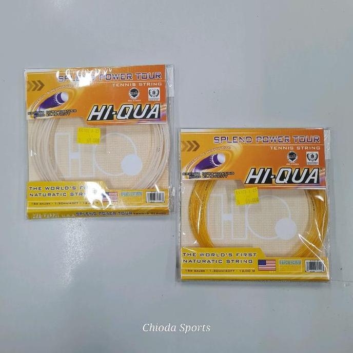 Senar Tenis Hiqua Splend Power Tour Tennis String Tali Snar Hi Qua Hi-Qua