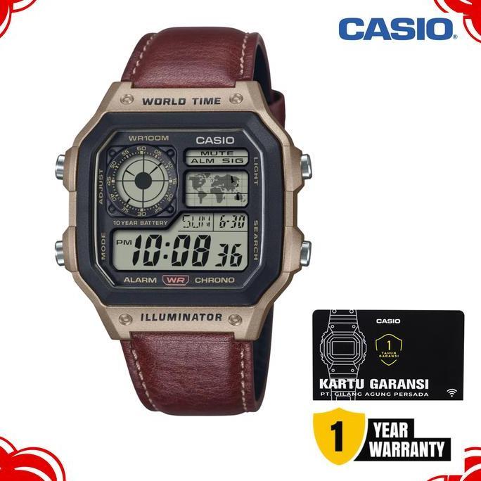 Casio Pria AE-1200WHL-5AVDF / Casio AE-1200WHL-5AV Orinal & Garansi
