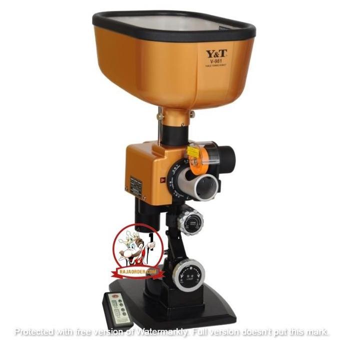 ROBOT PINGPONG Y&T V-981 / MESIN TENIS MEJA BONUS 50 PCS BOLA