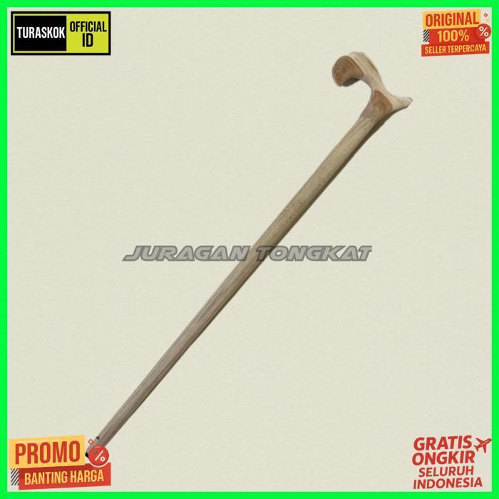 Exclusive Tongkat Kayu Jati / Tongkat Jalan / Tongkat Kayu / Tongkat Orang Tua / Tongkat Kayu Jati M