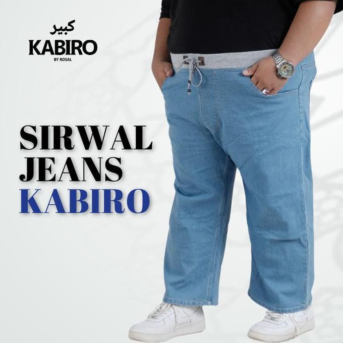 Sirwal Jeans BSize - Celana Panjang Jeans Jumbo Pria Dewasa