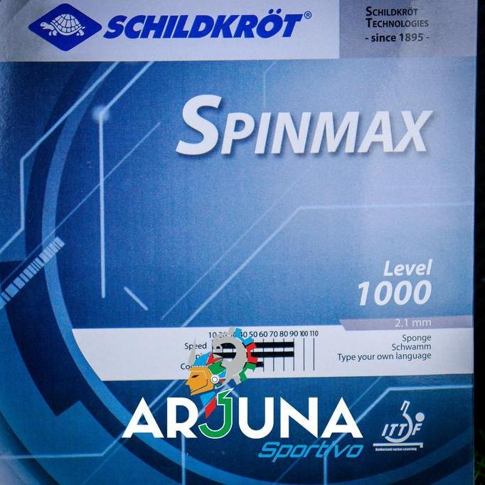 DONIC SCHILDKROT SPINMAX LEVEL 1000 Karet Rubber Bet Bat Bed Pingpong