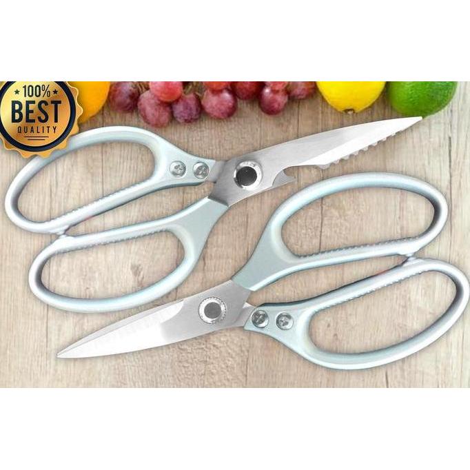 Gunting Potong Jumbo Stainless Silver Dapur Tulang Scissors Cutting