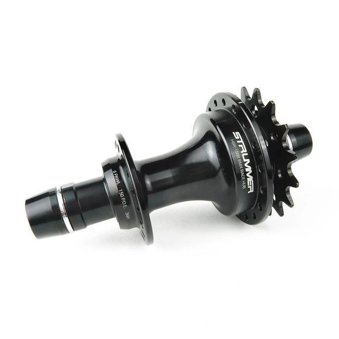Strummer Hbr-150R Bmx Race Hub 36H With 16T Cog (Front/Rear) Hub Freehub Sepeda Bmx