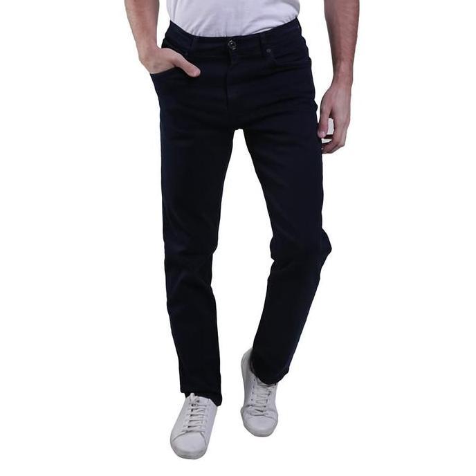 Celana Jeans Stretch ZG BOSS Warna Denim Black - Regular Fit