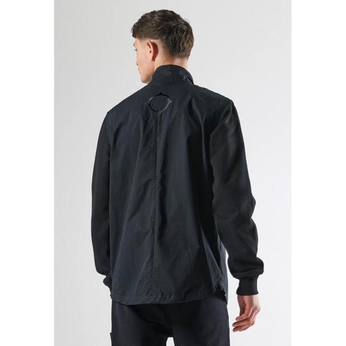 Ma Strum Mixed Media Funnel Overshirt "Jet Black" Orinal