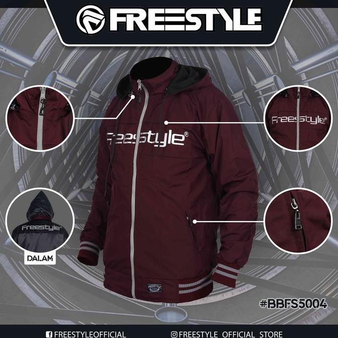 JAKET FREESTYLE OUTWEAR OUTDOOR PRIA WATEROOF SPORTY BOLAK BALIK BB