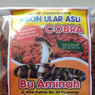 Abon Ular Cobra Asli Ibu Aminah Termurah Terlaris