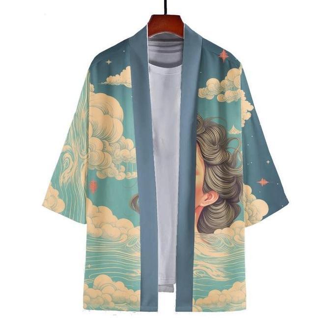 Murah Kimono Haori Outer Blazer Jepang Pria Dan Wanita Batik